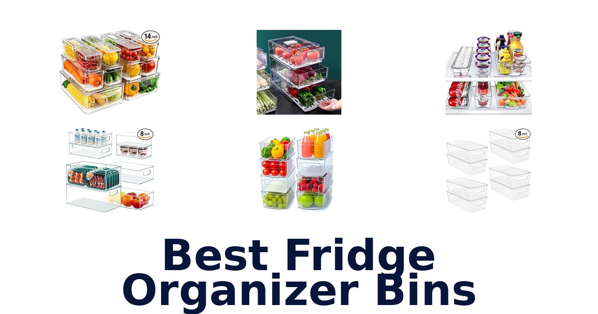 best fridge organizer bins