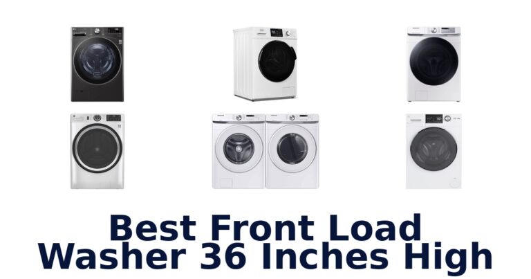 best front load washer 36 inches high