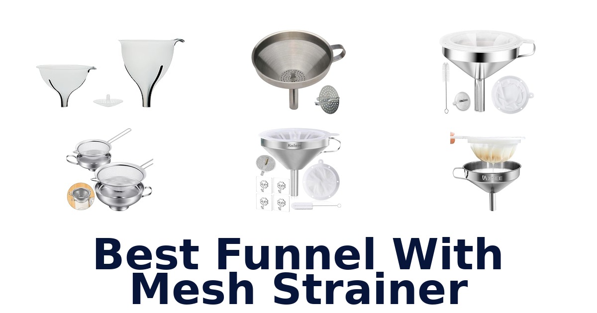 best funnel with mesh strainer