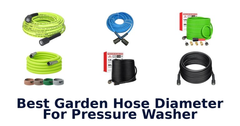 best garden hose diameter for pressure washer