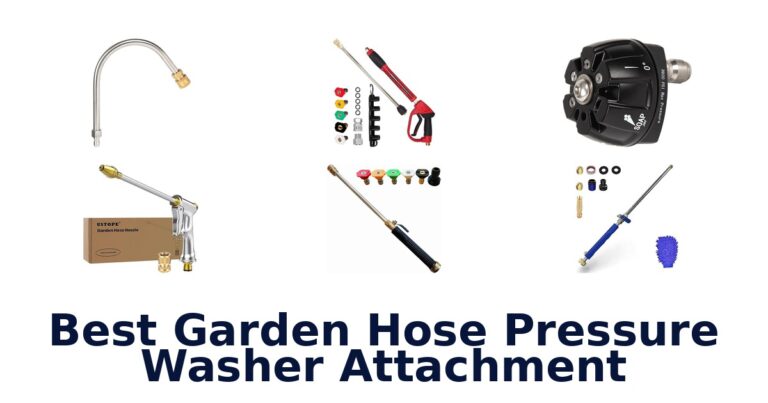 best garden hose pressure washer attachment