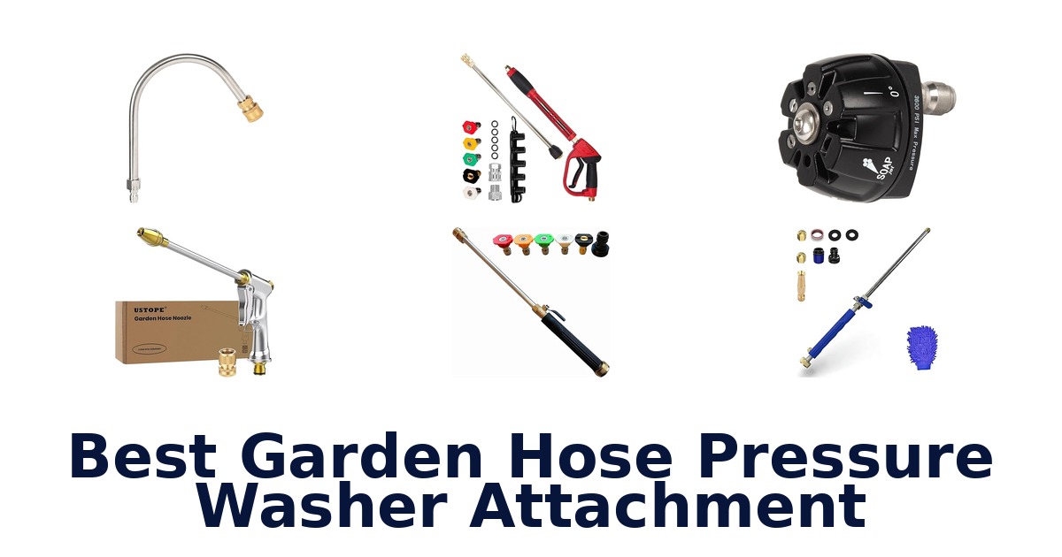 best garden hose pressure washer attachment