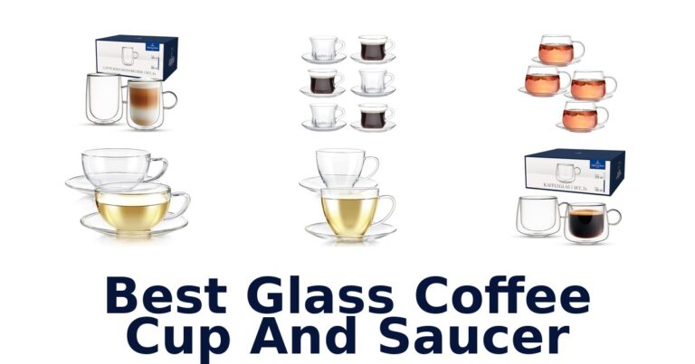 best glass coffee cup and saucer