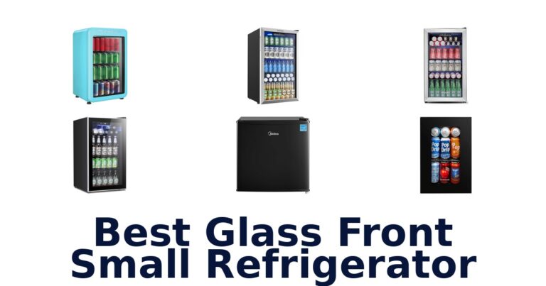 best glass front small refrigerator