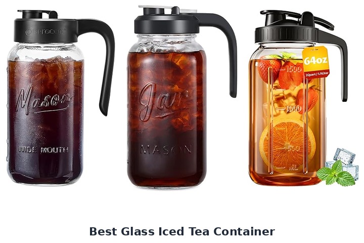 best glass iced tea container