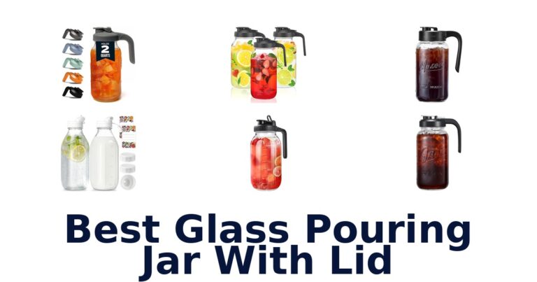 best glass pouring jar with lid