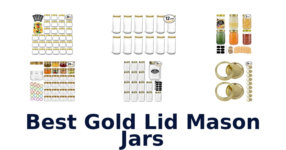 best gold lid mason jars