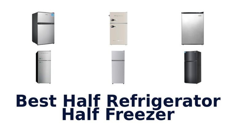 best half refrigerator half freezer