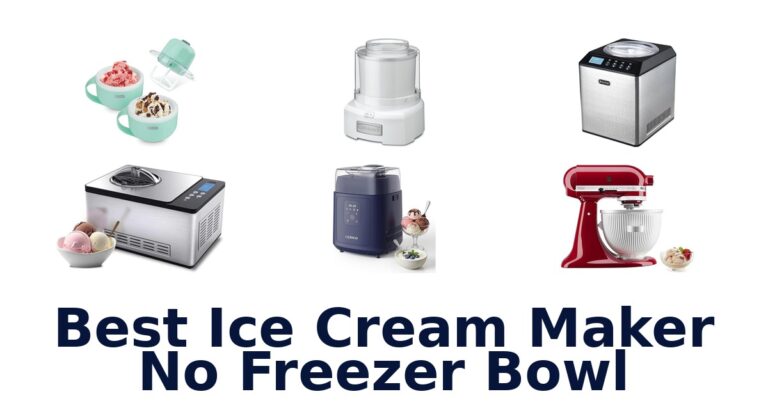 best ice cream maker no freezer bowl