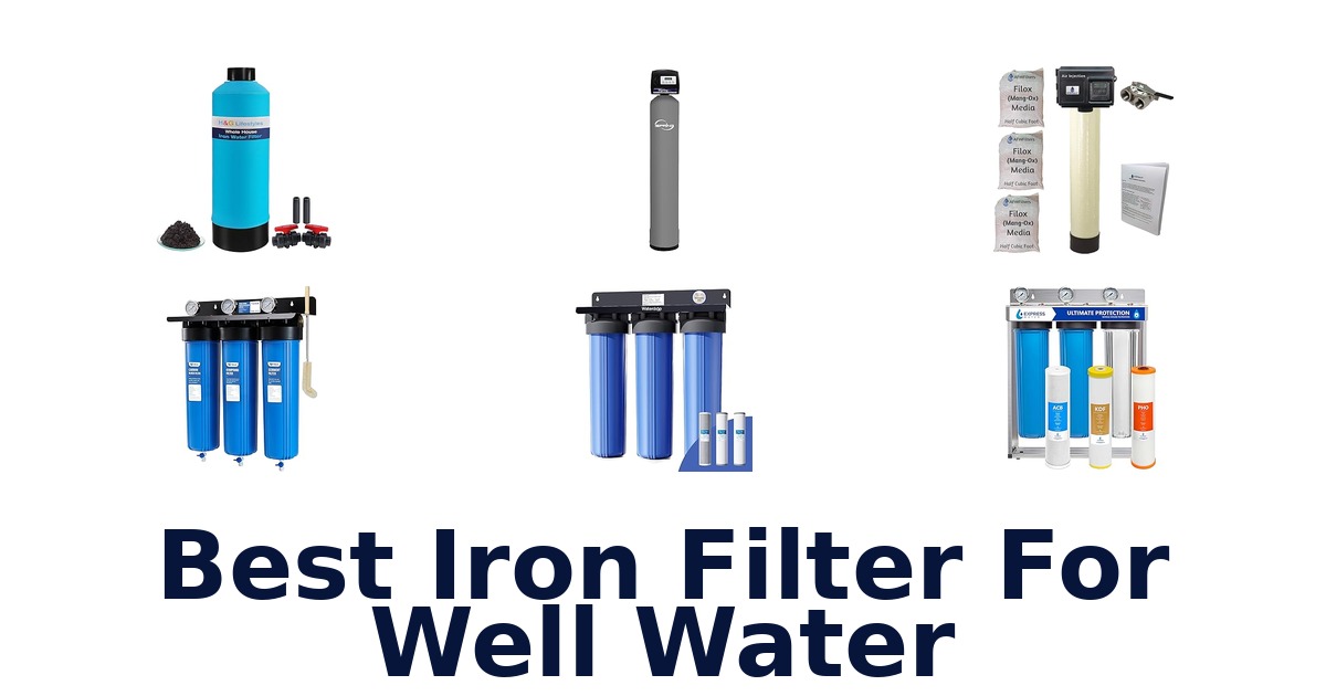 best iron filter for well water
