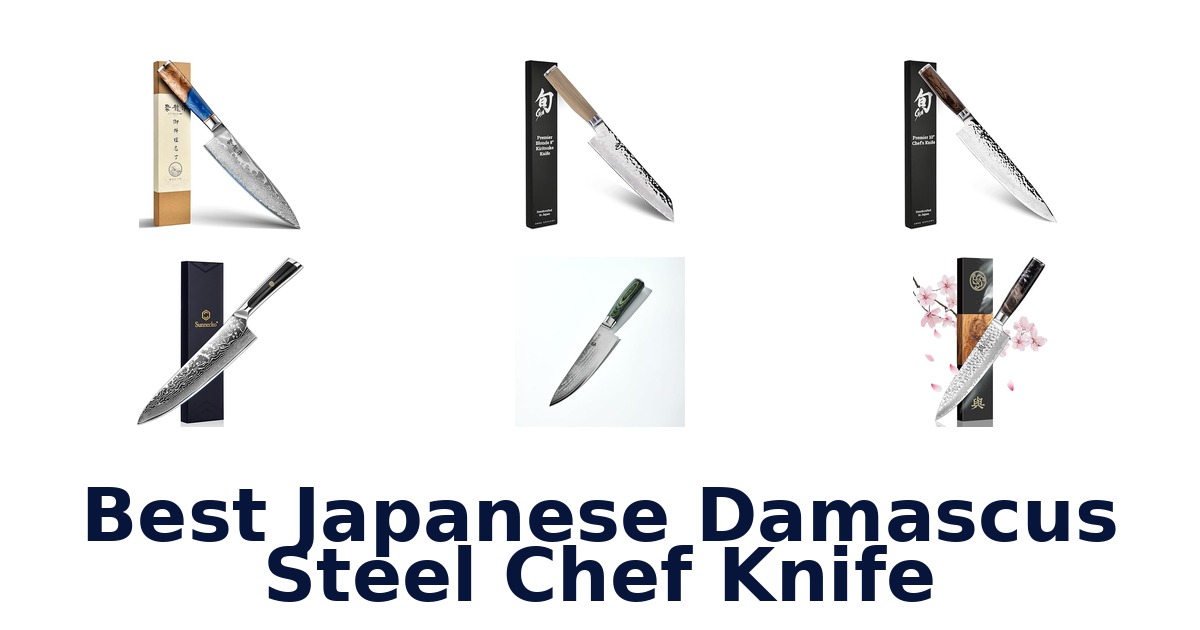 best japanese damascus steel chef knife