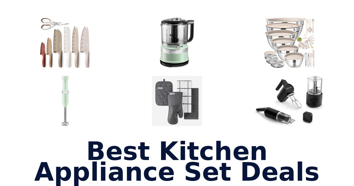 best kitchen appliance set deals
