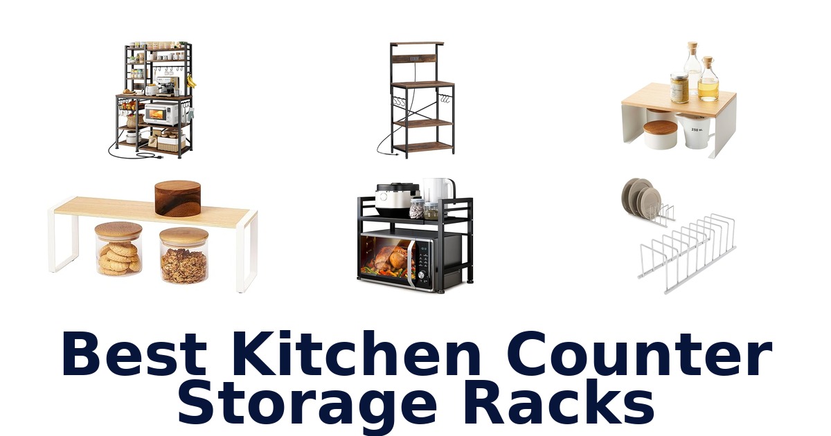 best kitchen counter storage racks