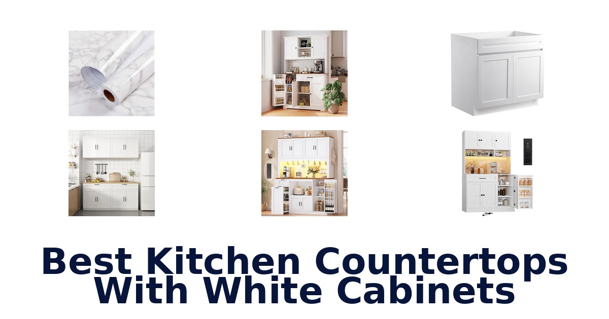 best kitchen countertops with white cabinets
