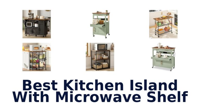 best kitchen island with microwave shelf