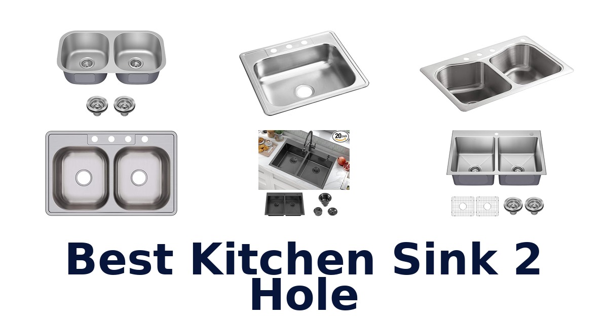 best kitchen sink 2 hole