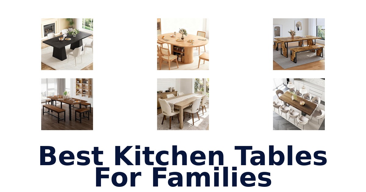 best kitchen tables for families