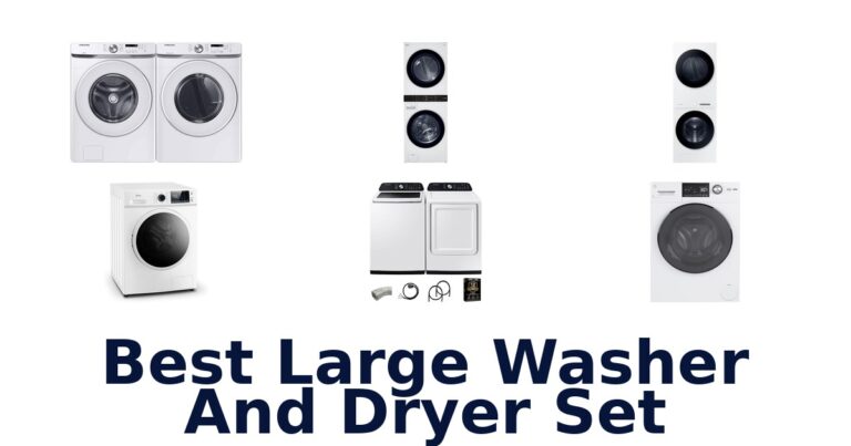 best large washer and dryer set