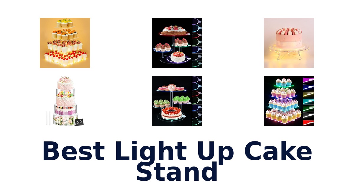 best light up cake stand
