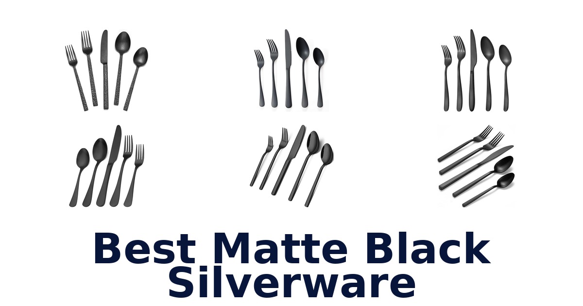 best matte black silverware