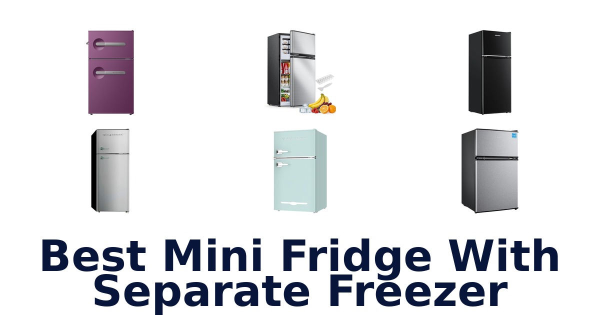 best mini fridge with separate freezer