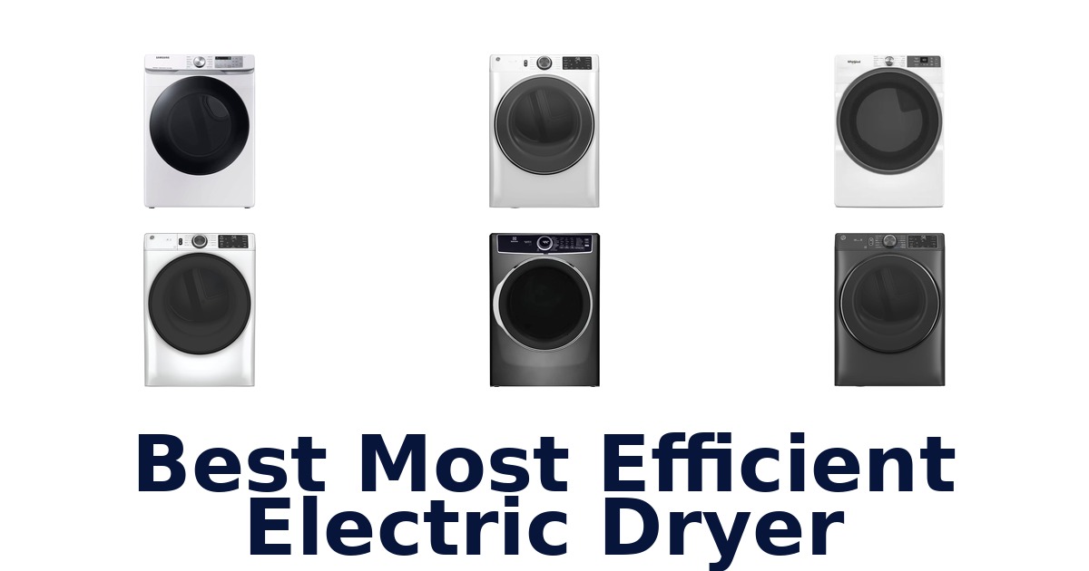 best most efficient electric dryer