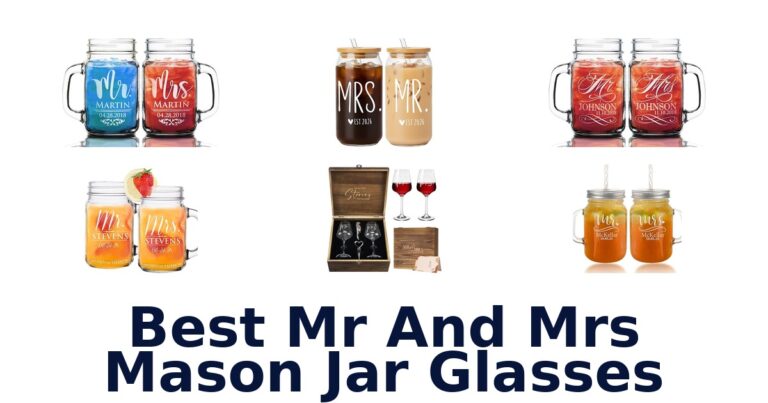 best mr and mrs mason jar glasses
