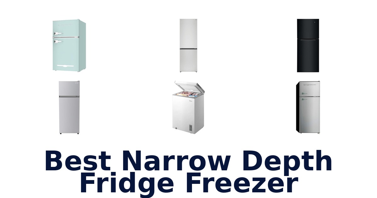 best narrow depth fridge freezer