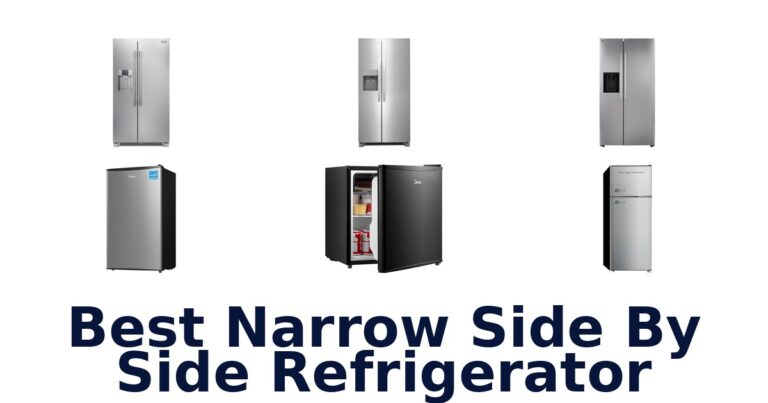 best narrow side by side refrigerator