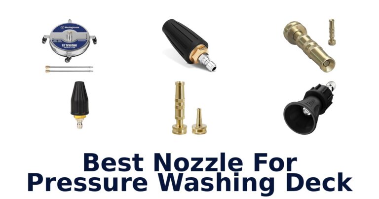 best nozzle for pressure washing deck
