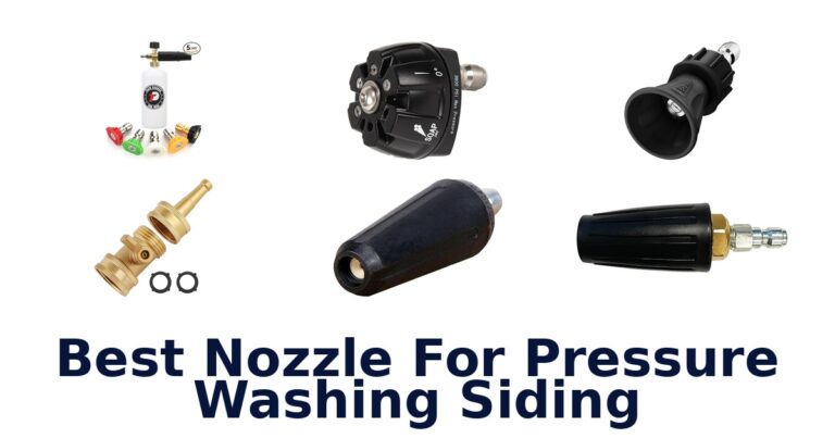 best nozzle for pressure washing siding