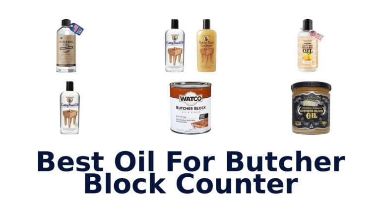 best oil for butcher block counter
