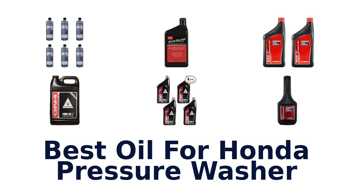 best oil for honda pressure washer