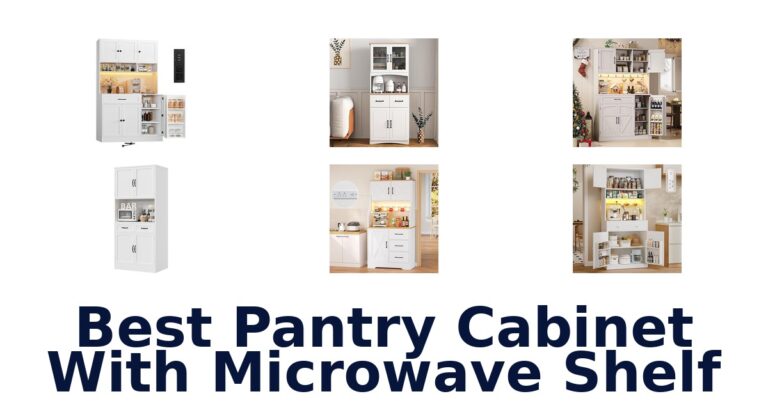 best pantry cabinet with microwave shelf