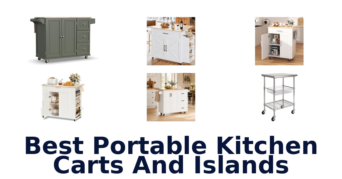 best portable kitchen carts and islands