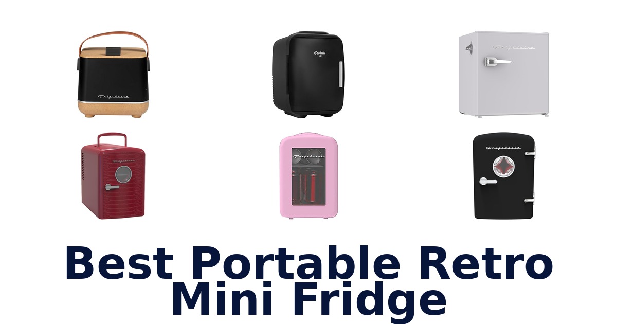 best portable retro mini fridge