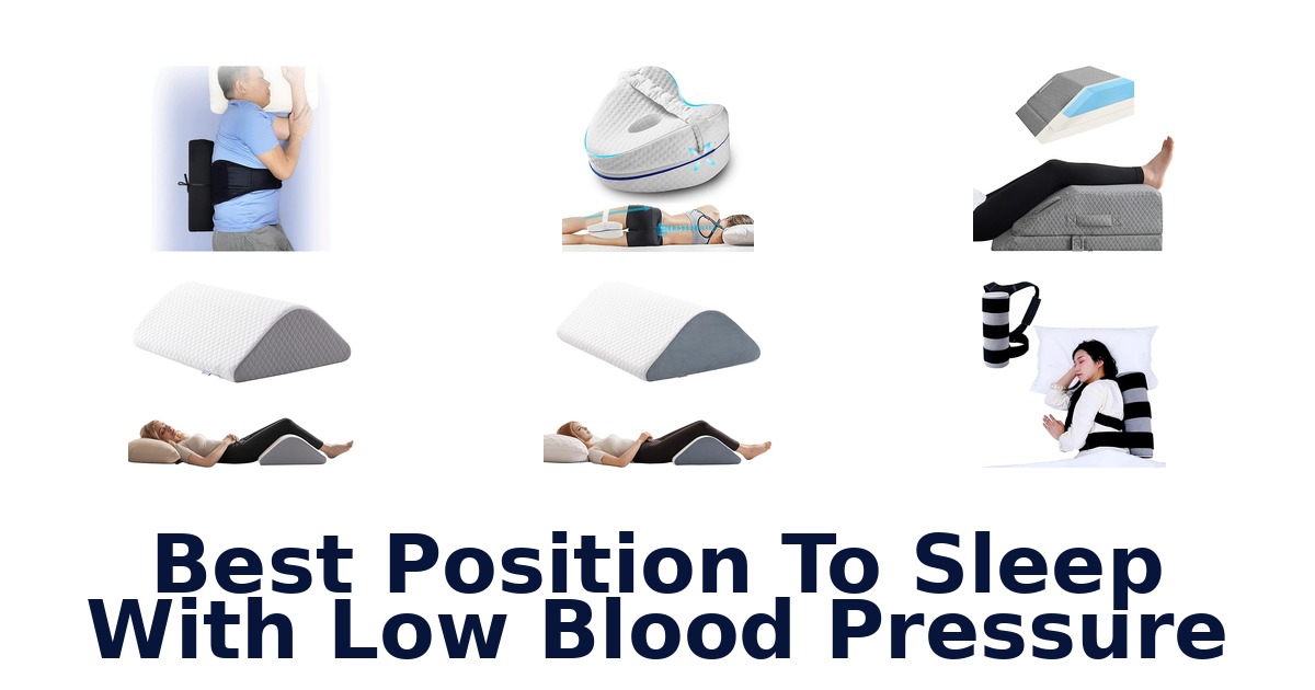best position to sleep with low blood pressure