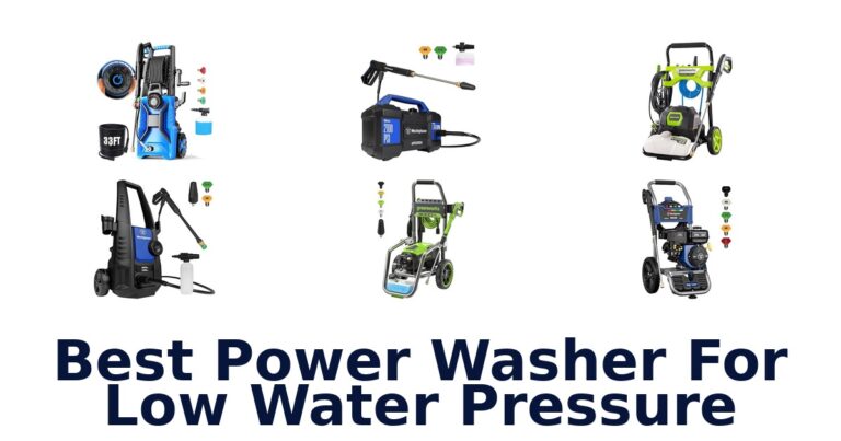 best power washer for low water pressure