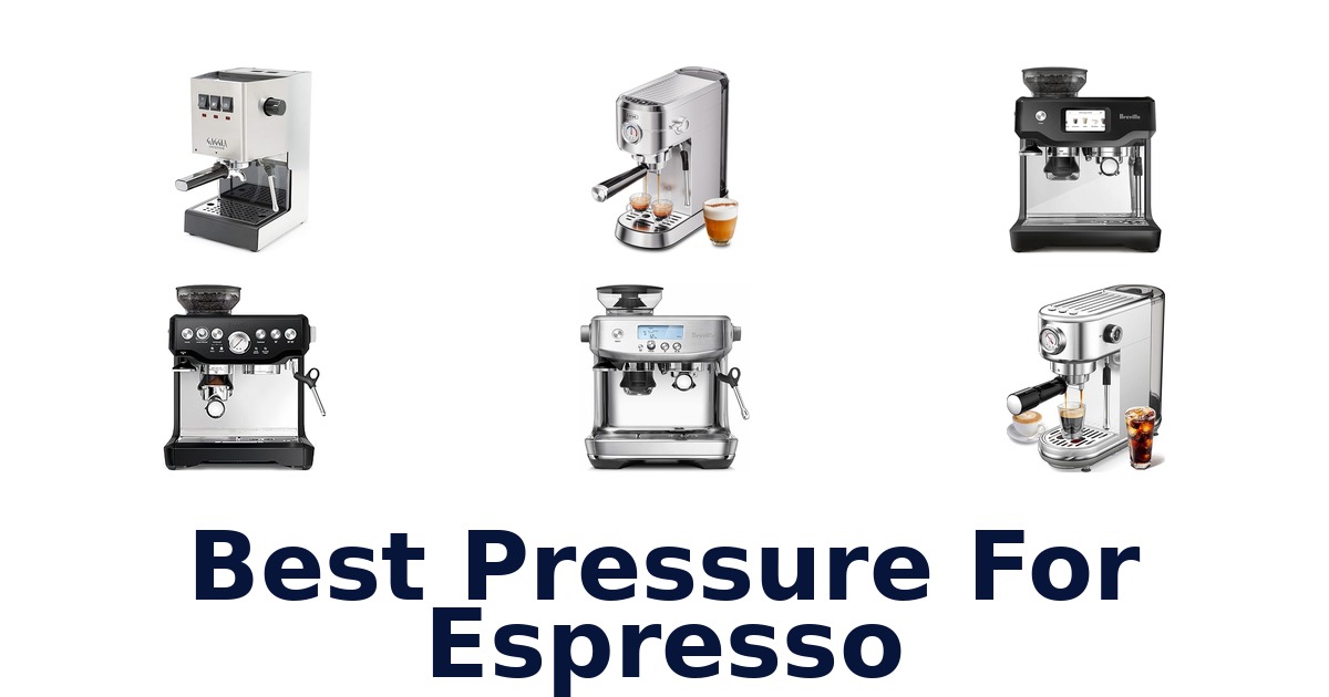 best pressure for espresso