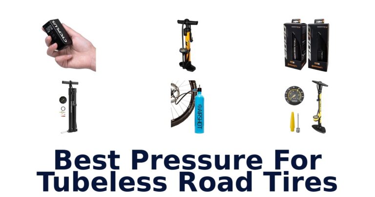 best pressure for tubeless road tires