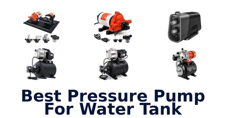 best pressure pump for water tank