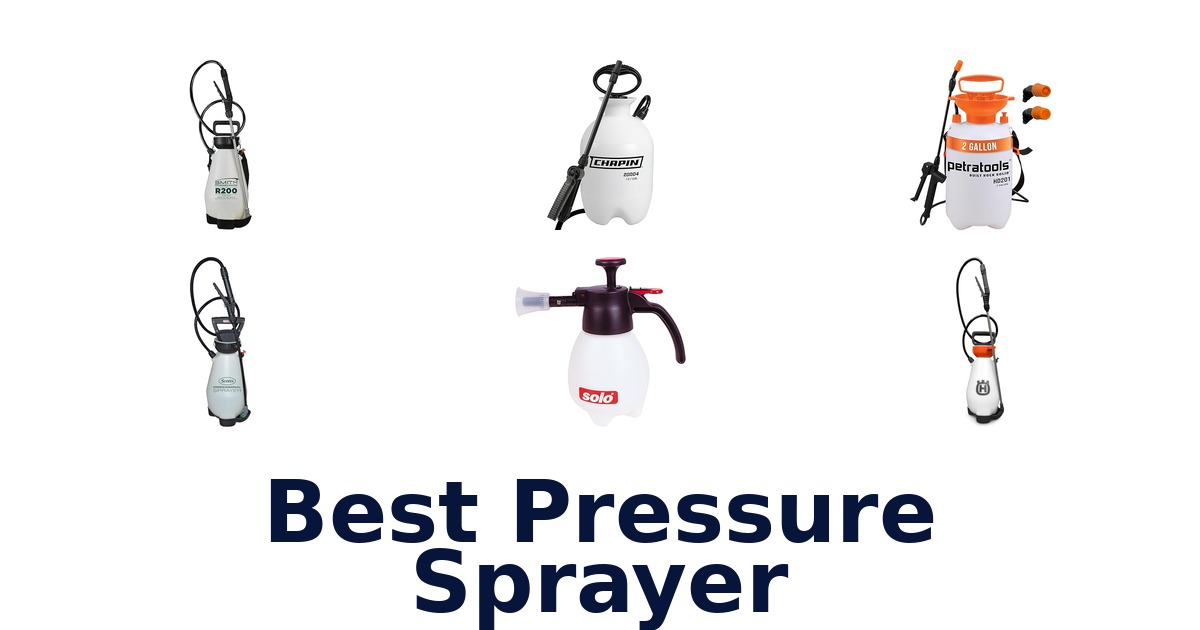 best pressure sprayer