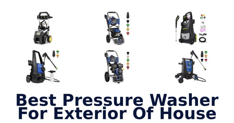 best pressure washer for exterior of house