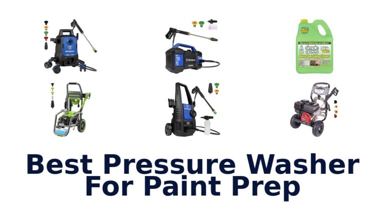 best pressure washer for paint prep