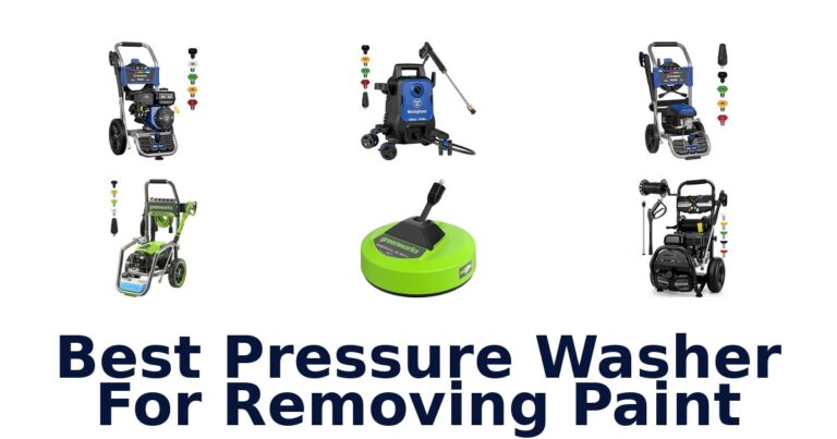 best pressure washer for removing paint