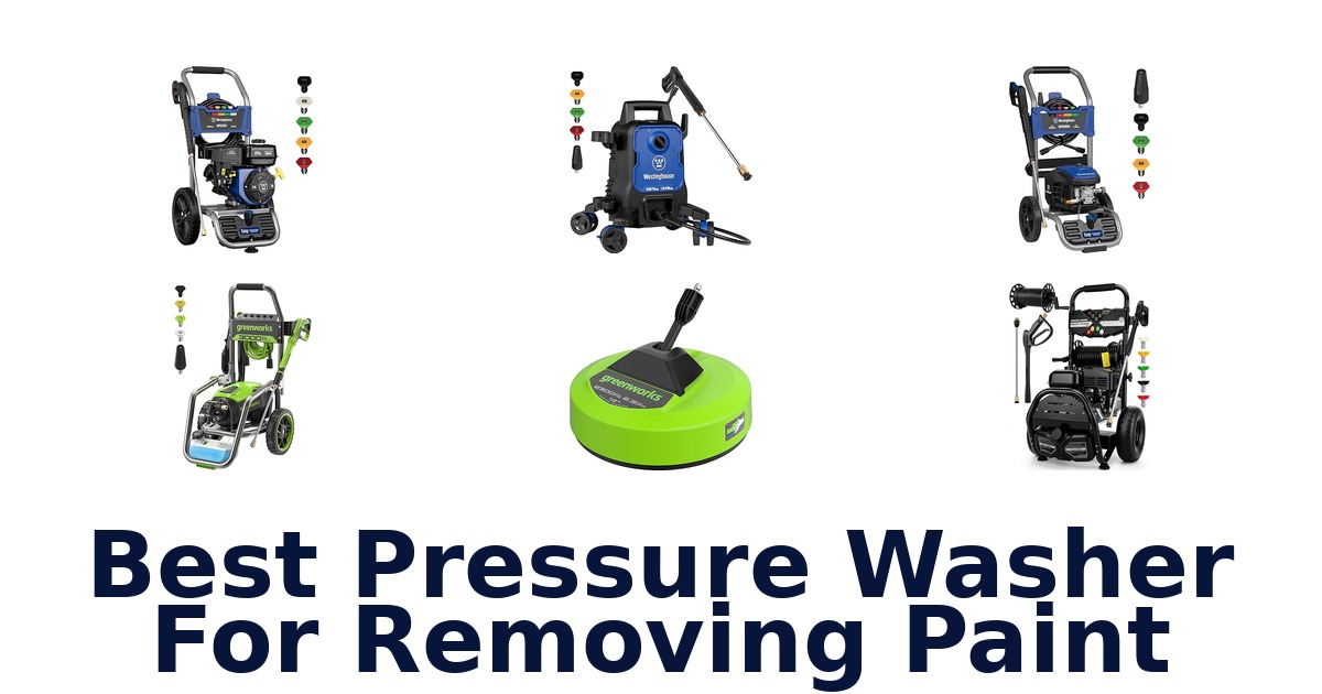 best pressure washer for removing paint