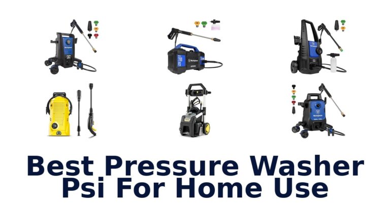 best pressure washer psi for home use