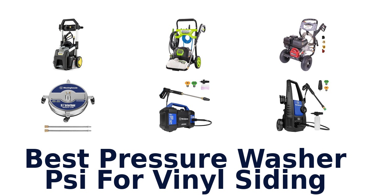 best pressure washer psi for vinyl siding