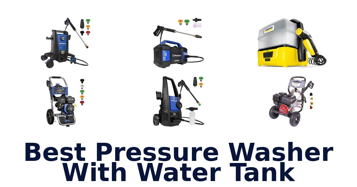 best pressure washer with water tank