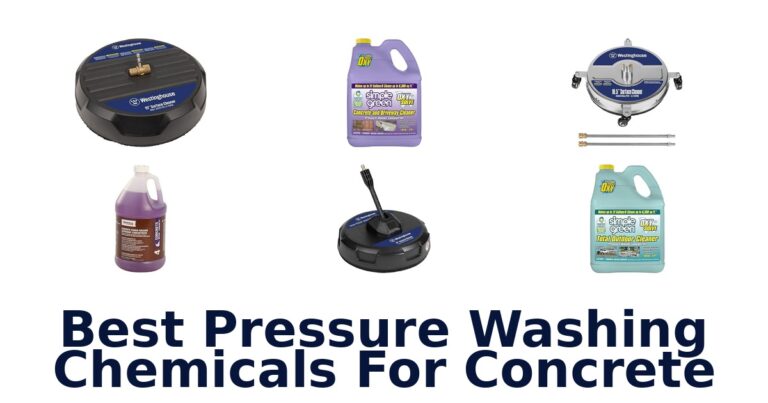 best pressure washing chemicals for concrete